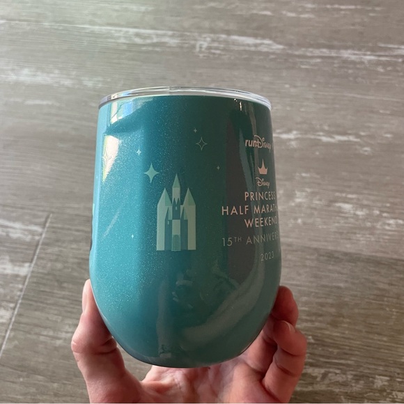 NWT Corkcicle runDisney Princess Half Marathon Stemless Insulated Wine Tumbler - Picture 3 of 8